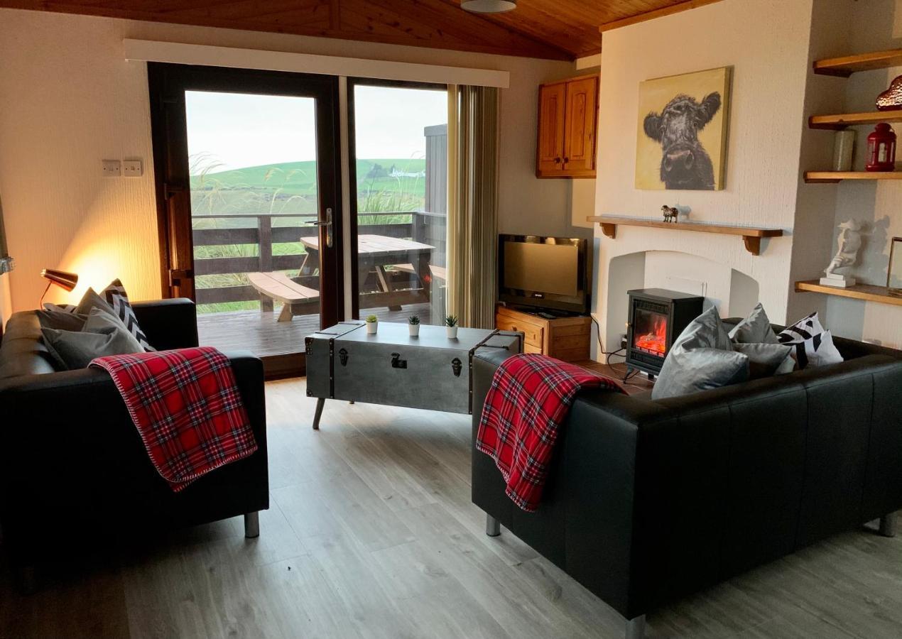 Lodge Cabin With Fabulous Views - Farm Holiday Stranraer Exterior foto